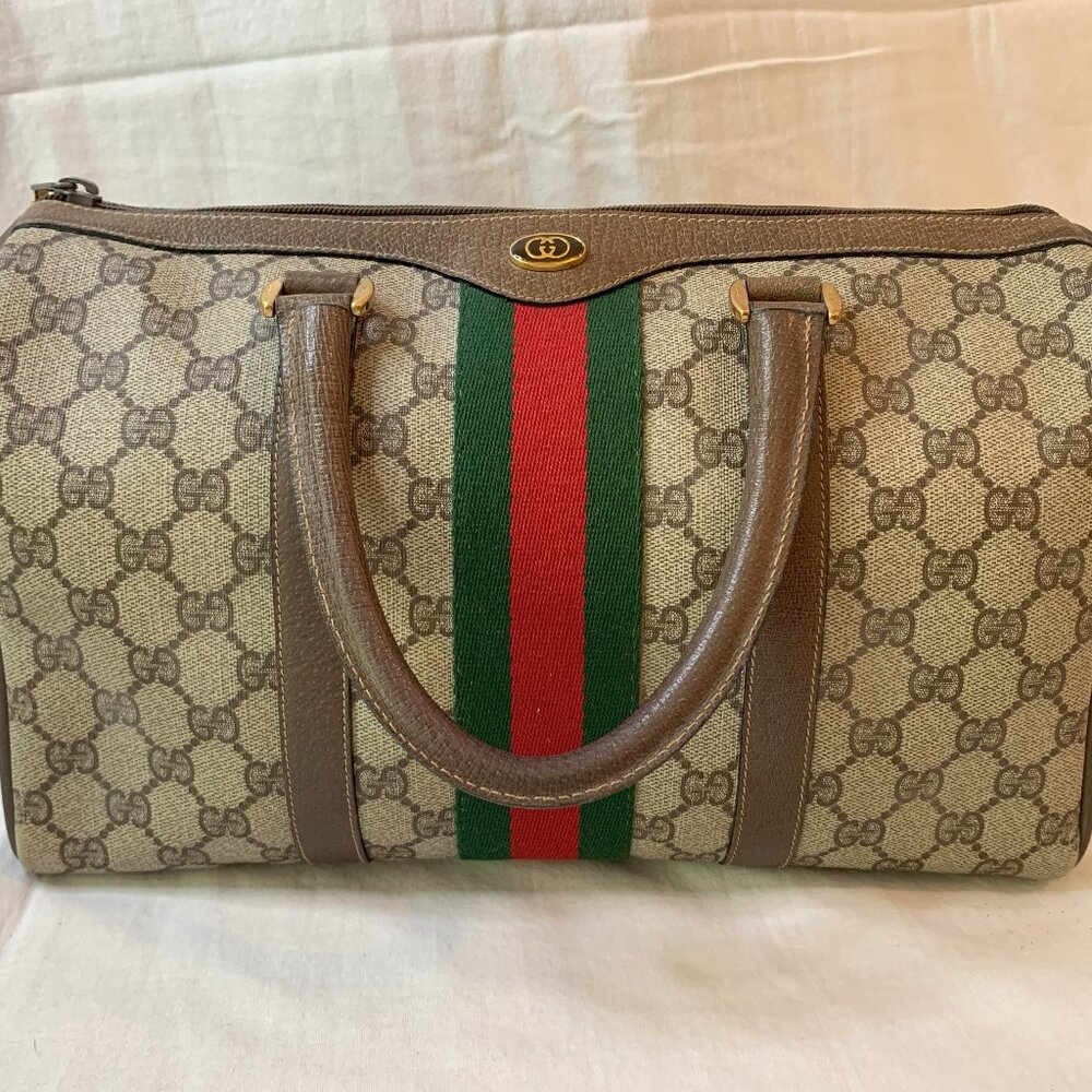 Gucci Boston brown Doctor Bag 12 inch